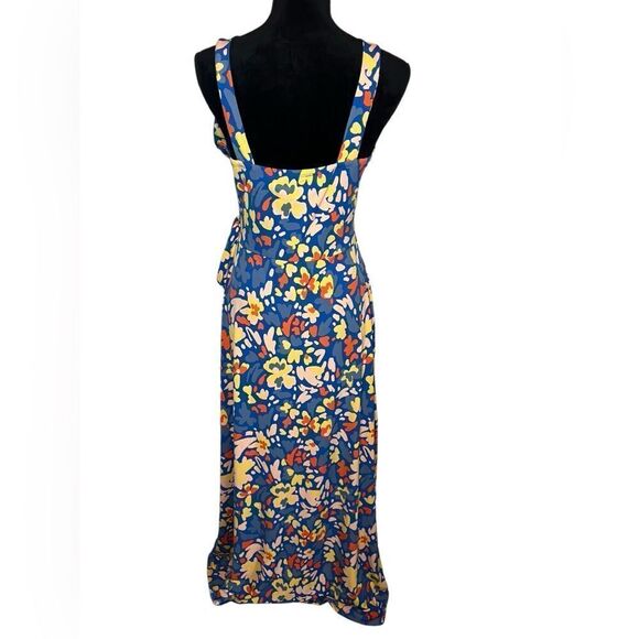 NWT 41 HAWTHORN FLORAL/TROPICAL FAUX WRAP MAXI DRESS WOMENS SIZE LARGE - Picture 9 of 13